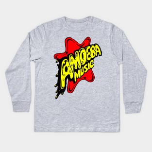 Vintage Amoeba Music Kids Long Sleeve T-Shirt